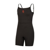 USC Trojans Women's Champion Black SC Interlock SC Interlock Tailgate Unitard